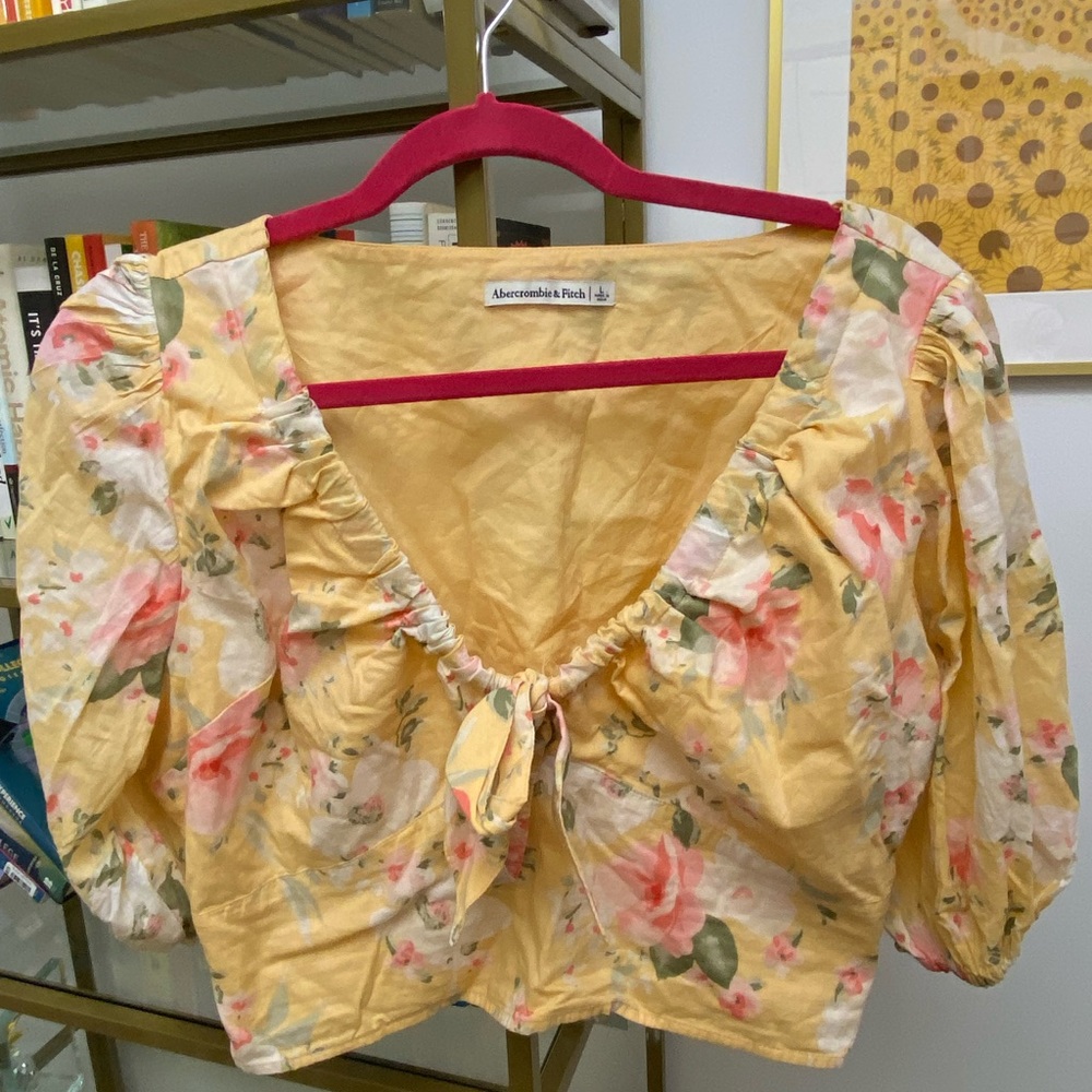 Abercrombie and Fitch floral crop top